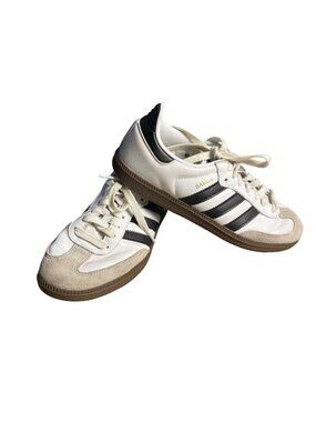 Adidas Samba OG White Black gray Sneakers Mens 7 Womens 8 Classic Style Leather